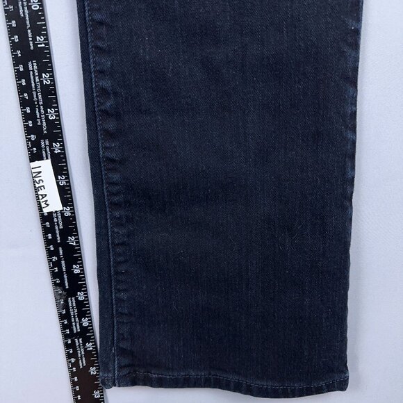 Levis 515 Nouveau Bootcut Jeans Womens Size 10 Long Mid Rise Dark Wash Blue - Picture 8 of 12